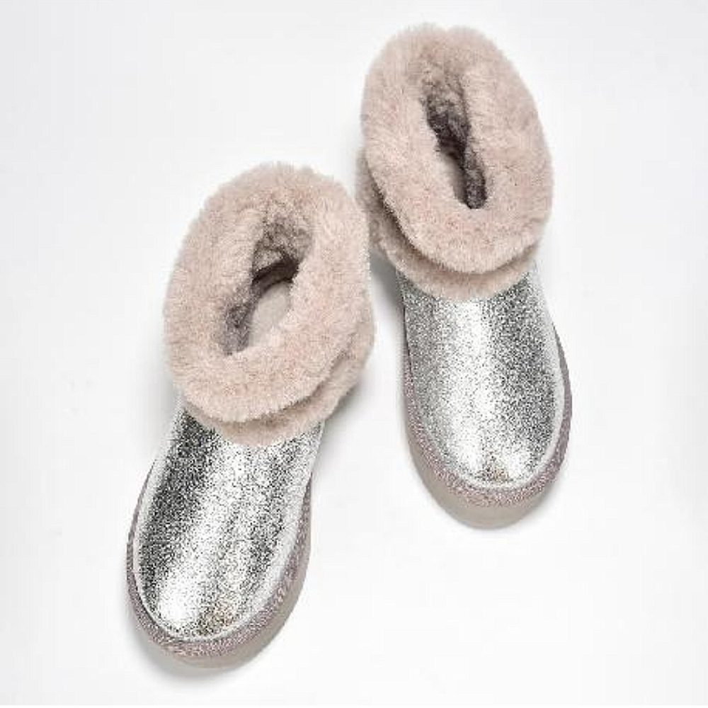 ROBBIN GIRL PLATFORM BOOT w FUR  *NWB